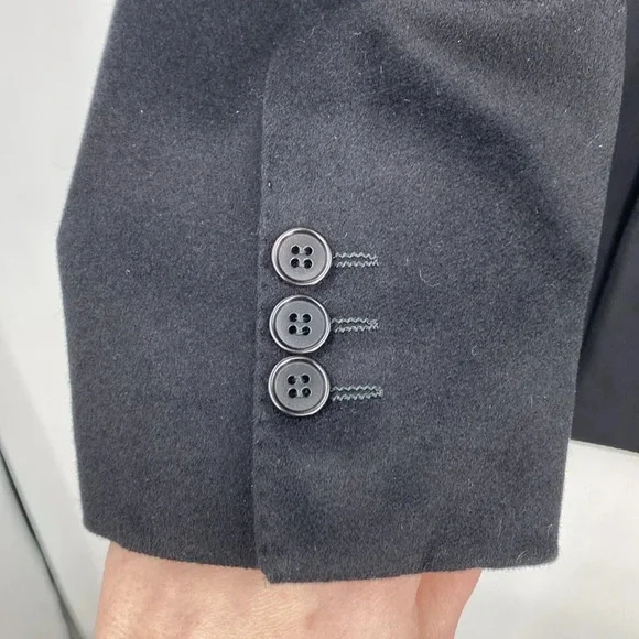Giorgio's Palm Beach Blazer Suit Jacket Men's 56 Black Loro‎ Piana Cashmere